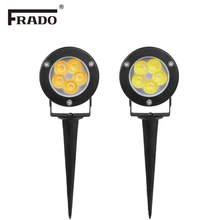 Стиль 220v110v наружный светодиодный садовый светильник 3 Вт 9 Вт ландшафтный светильник Спайк Водонепроницаемый 12В дорожка лампа теплый белый зеленый Точечный светильник s