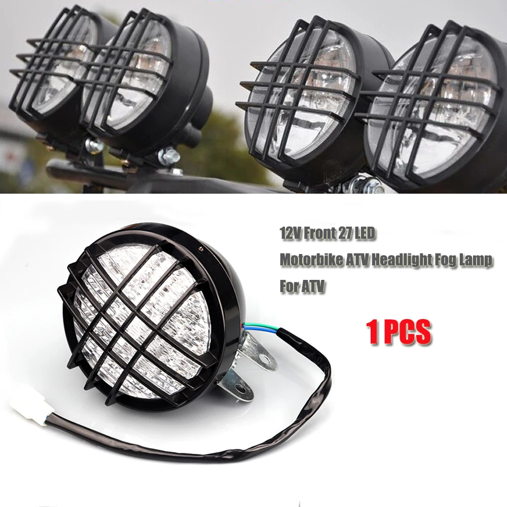 1 шт. 12 В Передняя 27 LED фара для мотоцикла ATV противотуманная Quad 4 Wheeler Go Kart Roketa SunL