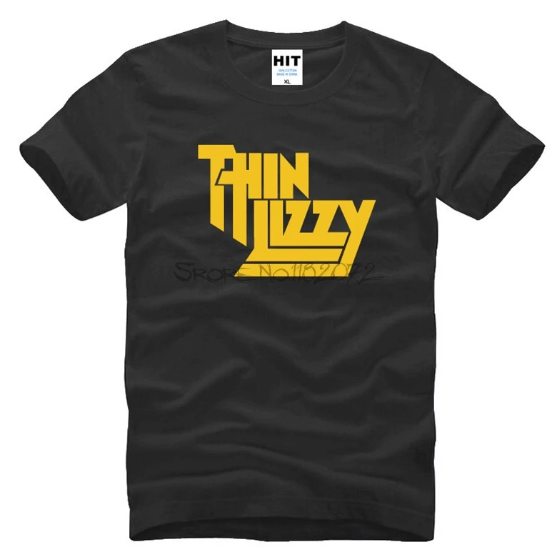 Thin Lizzy Dublin Logo Rock Legend Men/'s Black T-Shirt Size S M L XL 2XL 3XL