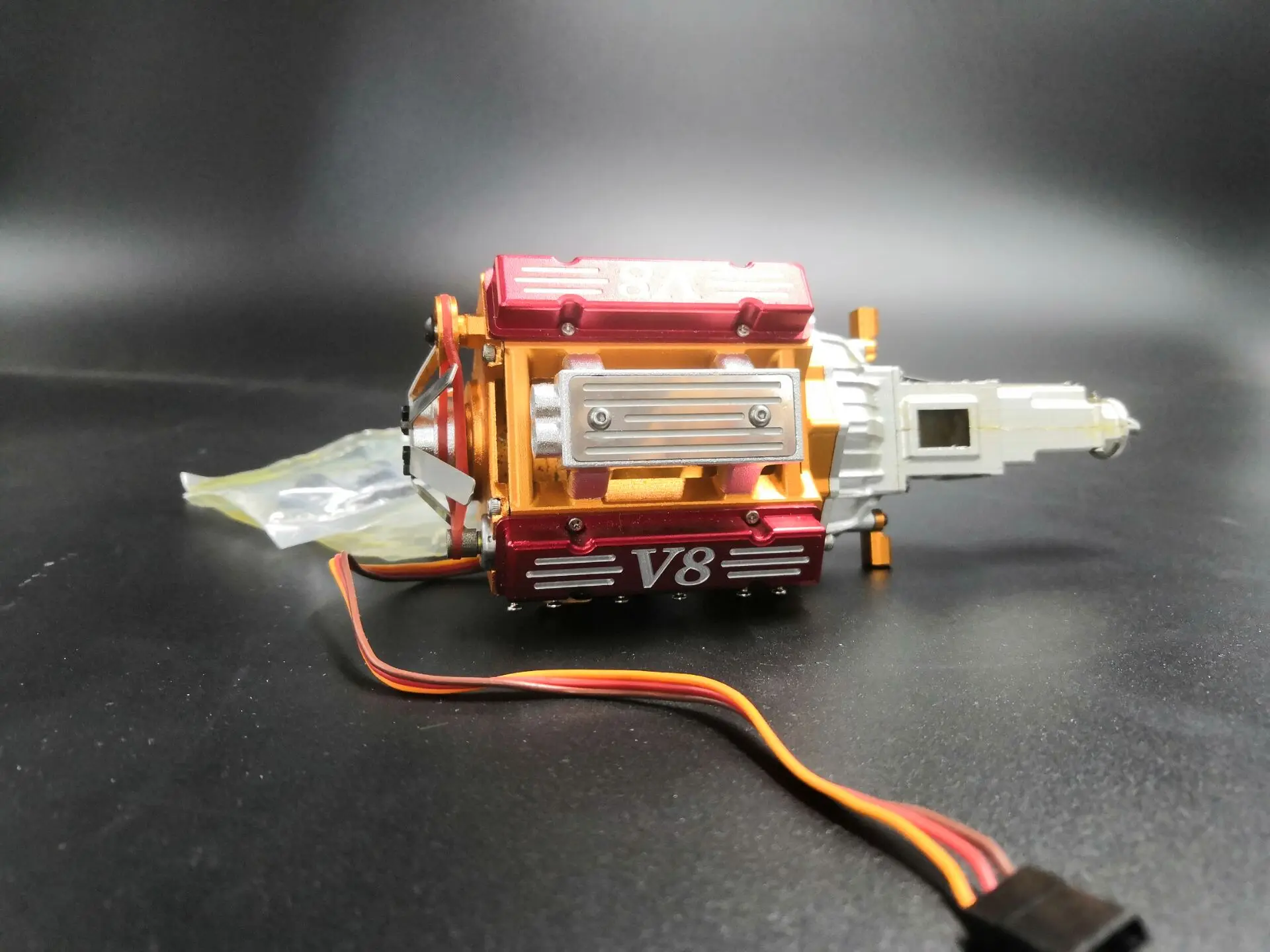 

V8 Transfer Engine/Motor For 1/10 1/14 1/12 scale RC Rock Cralwer toys Truck 8x8 6x4 Tractor Truck Cross Capo JKMAX AXIAL TRX4