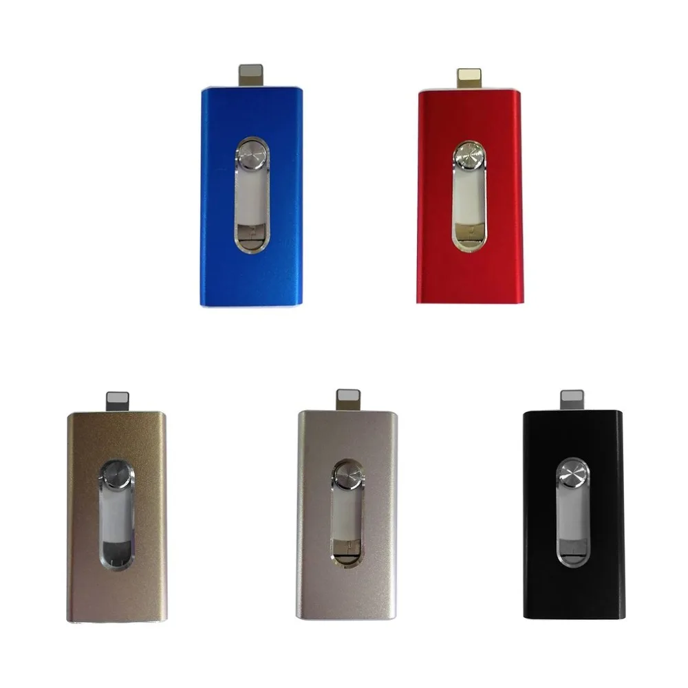 

3 in 1 OTG Flash Drive 128G USB Stick Mobile Phone And Computer For Apple For Android Mini USB Flash Drive Pen Flash Memory