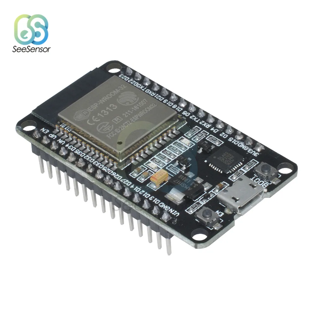 

ESP32 CP2102 Wireless WiFi Bluetooth Development Board Micro USB Power Module Dual Core ESP-32 ESP-32S ESP 32 Similar ESP8266