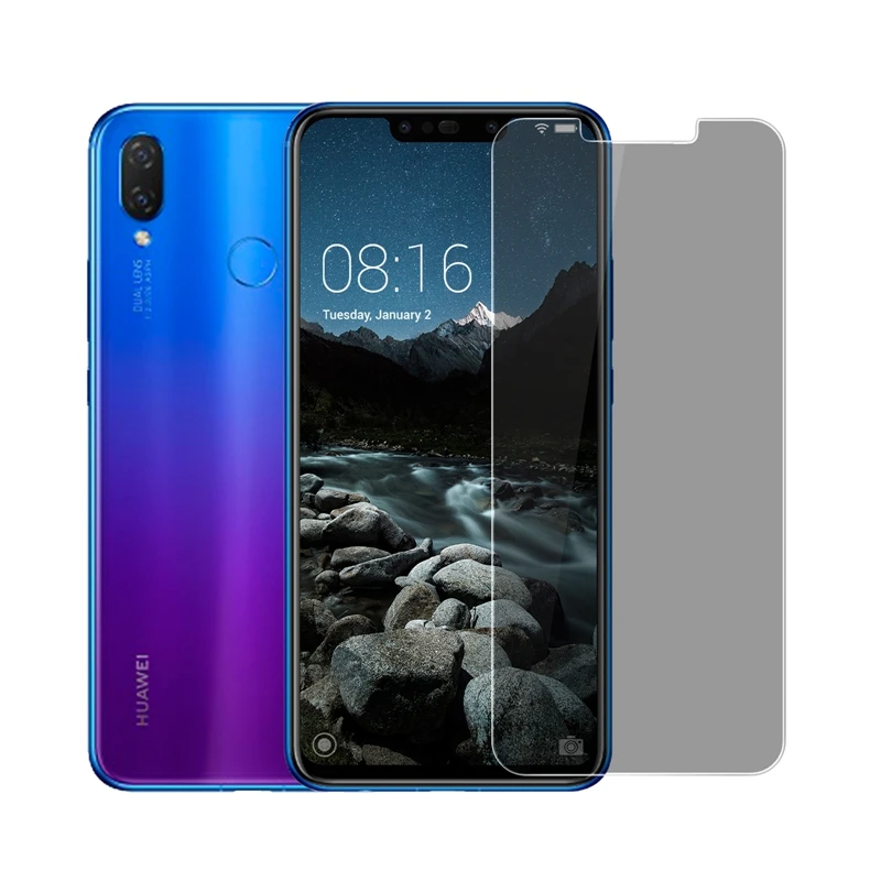 Для Huawei Nova 3i 2.5D антишпионское закаленное стекло для защиты экрана Nova3i|Защитные