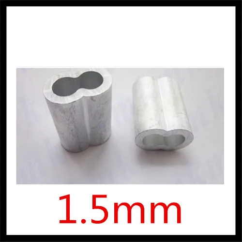 

1000 pieces M1.5 Aluminum Ferrules wire rope aluminum ferrules sleeve