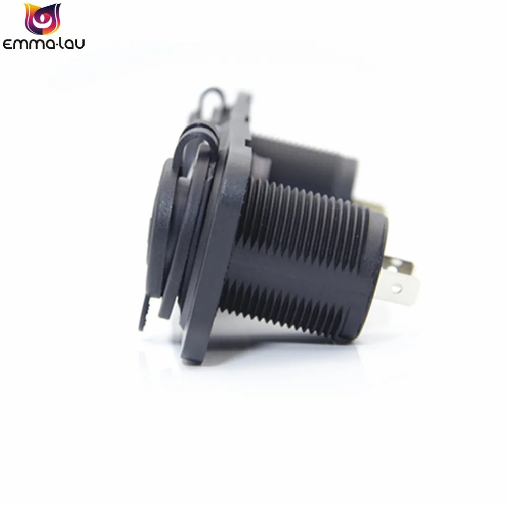 12V 24V Автомобильное зарядное устройство прикуриватель двойной USB разъем адаптер