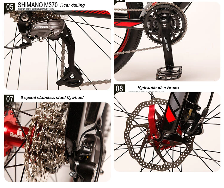 Clearance 26 / 27.5 inch carbon fiber mountain bike bike XT 30/33 speed forklift brake mountain bike carbon fiber frame off road 21 Clearance 26 / 27.5 inch carbon fiber mountain bike bike XT 30/33 speed forklift brake mountain bike carbon fiber frame off road 21