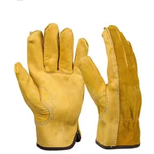 Мужские рабочие перчатки из воловьей кожи, защита водителя, одежда для безопасности, рабочие, сварочные мото-перчатки