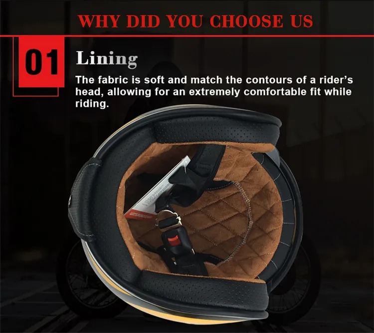 retro open face helmet