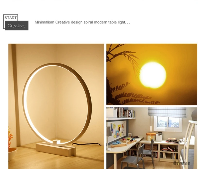 Modern Dia40cm 36W LED Table Lamp For Bedroom Living Room Desk Table Lamps Minimalist Bedroom Bedside Lamp AC 220V (2)