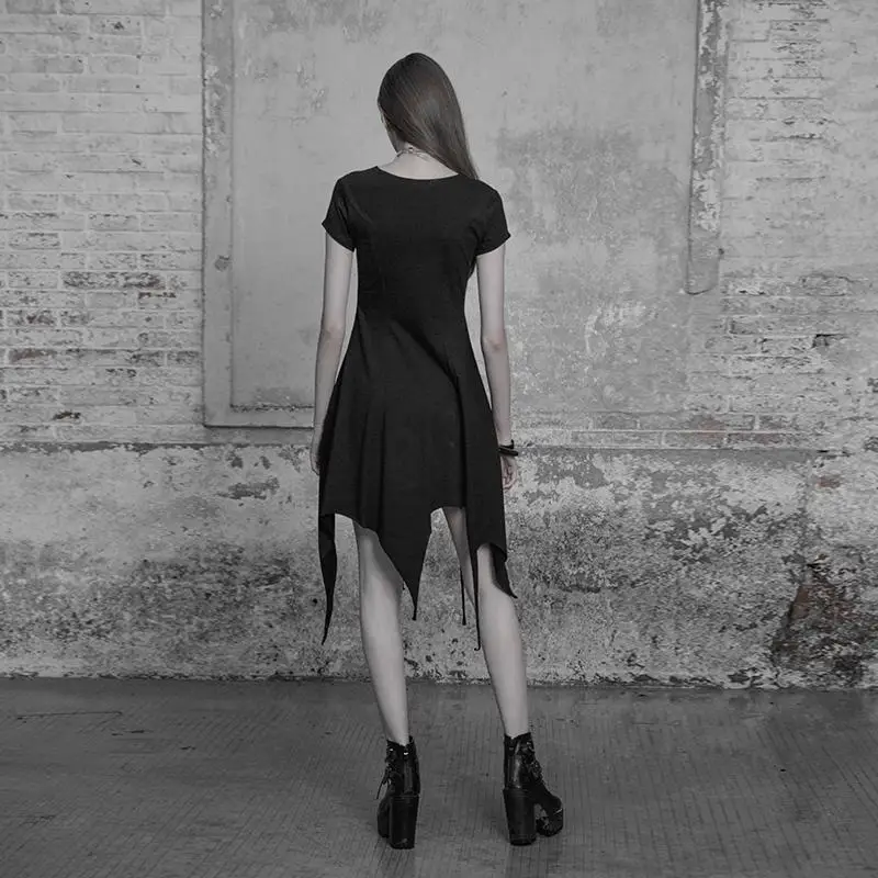 Женское асимметричное платье в стиле панк с открытыми плечами OPQ 316|Платья| |
