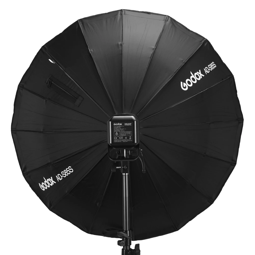 Godox AD-S85S 85 см серебристый глубокий параболический софтбокс с сотовой сеткой Godox крепление софтбокс для AD400PRO