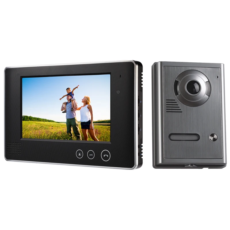 7 Inch LCD Touch Screen Video Door Phone Doorbell Monitor,PA700L with Home Security CMOS Camera
