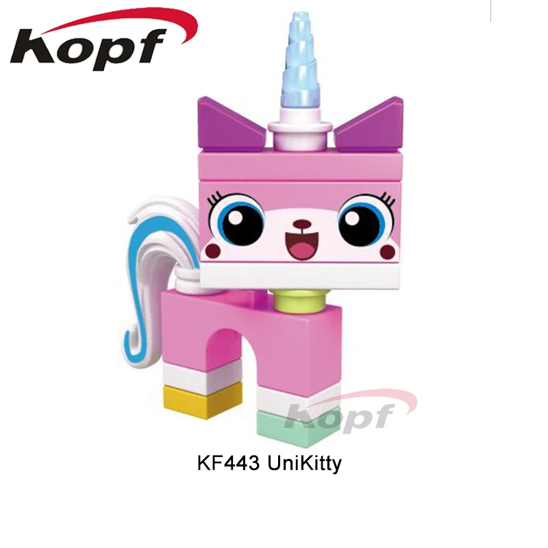 20Pcs Supe Heroes Unikitty Angry Astro Queasy Biznis Kitty Wearing Glasses And Suit Building Blocks Children Toys KF8031