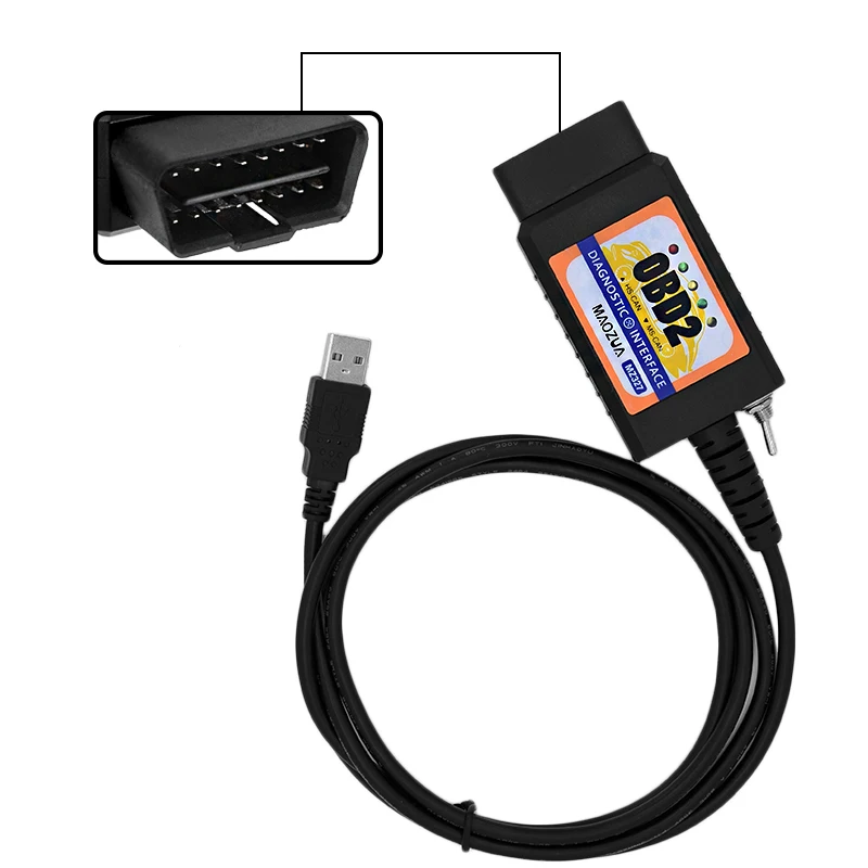 Поддержка Win10 MZ327 USB OBD2 с переключателем диагностический сканер поддержка для FORD