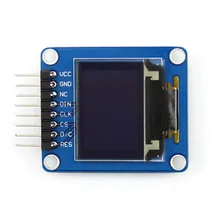 0,95 дюймов RGB OLED, SPI интерфейс, изогнутый/горизонтальный pinheader