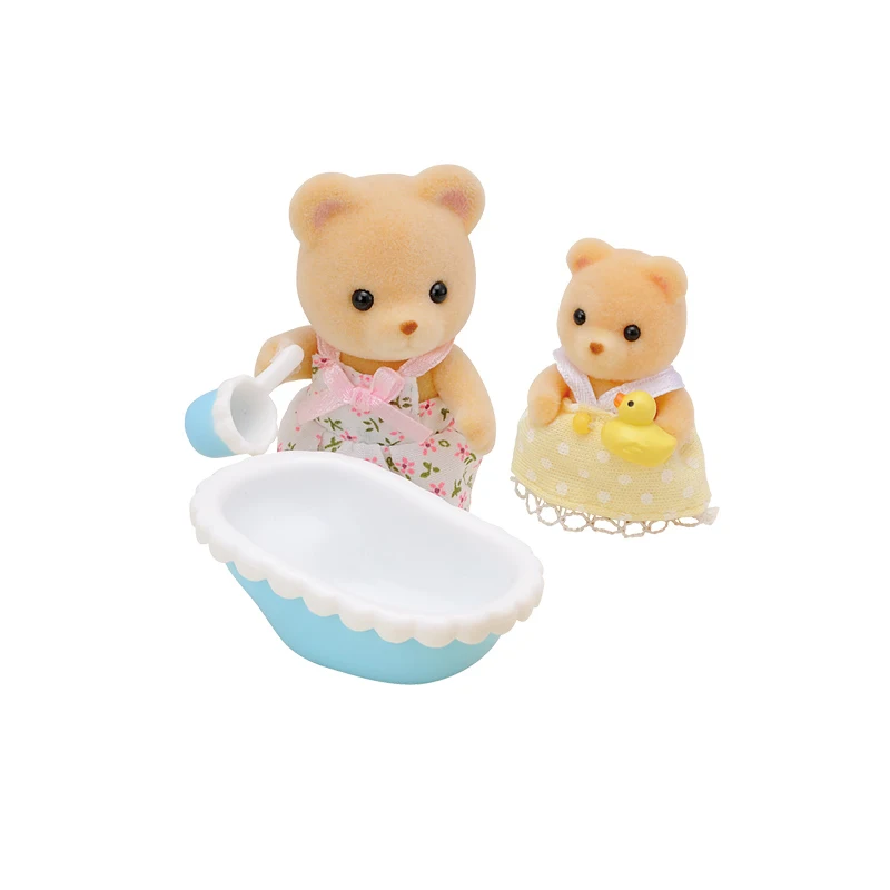 Sylvanian Families пушистый кукольный домик с животными, фигурка для ванны для малышей, набор для мам и детей#5092 Новинка