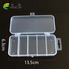5 отделения для хранения коробка прозрачная рыболовная приманка квадратный ящик для рыболовных крючков блесна Приманка снасти ящик для принадлежностей