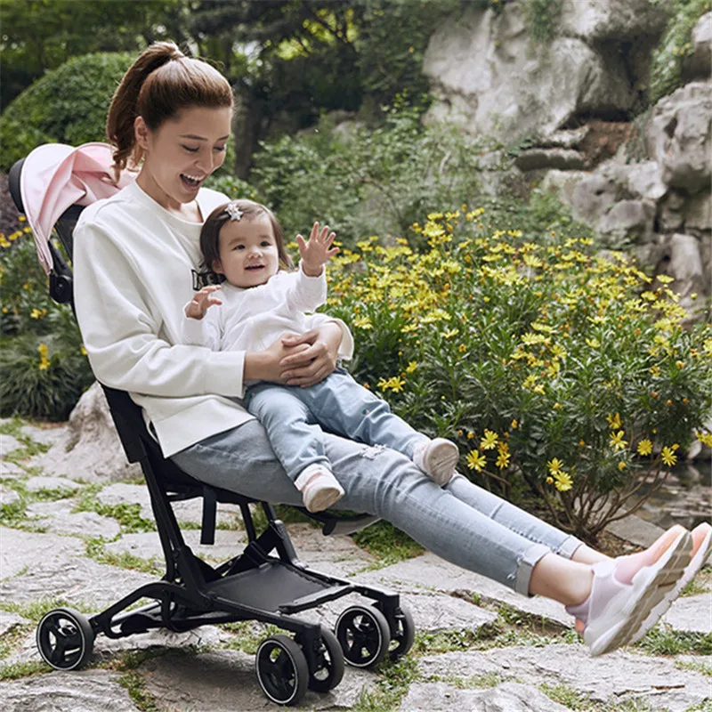 

High Landscape Baby Stoller Plane Lightweight Portable Travelling Pram Umbrella Carriage On the Plane