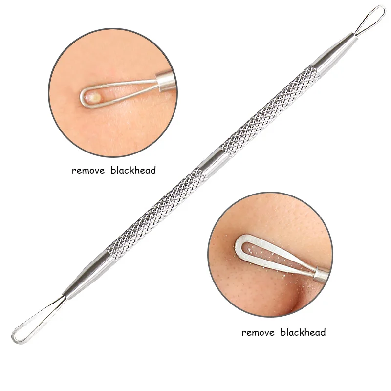 Acne Nose Blackhead Remover White Head Black Head Tool Pimple Comedone Extractor Skin Care Acne Removal Needle Stainless Steel