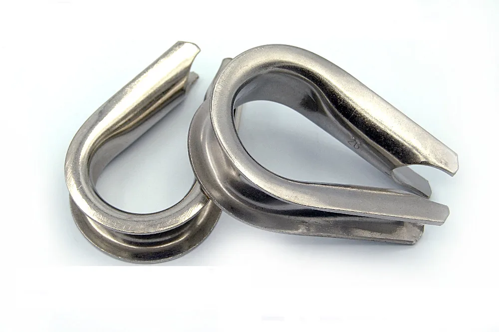 (10PCS/lot)M14 14mm SS304 Stainless Steel Wire Rope Cable Thimbles Galvanized Fastners Rigging Hardware For 14MM | Обустройство дома