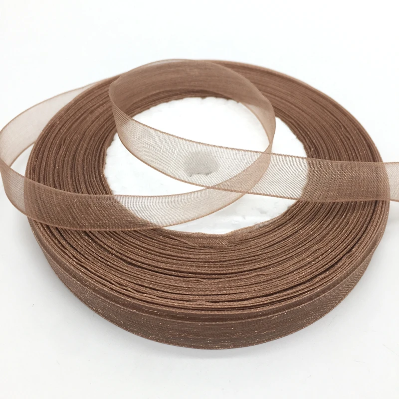 Лента для украшения свадебной вечеринки 50 ярдов 3/8 дюйма 10 мм|organza ribbon|handmade ribbonribbons