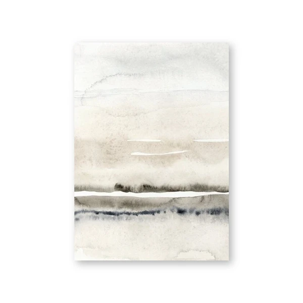 Бежевый и серый холст живопись абстрактная Акварельная печать современный минималистский плакат скандинавские настенные картины гостиная домашний декор - Цвет: PH5220