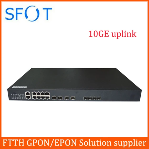 EPON GEPON OLT 4 порта 10GE Uplink костюм для HUAWEI, zte, FiberHome ONU ONT Бесплатная NMS программное обеспечение