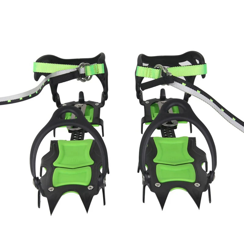 

BRS-S1B Fourteen Teeth Bundled Crampons Professional Stainless Steel Ice Gripper Ice Crampons Snow Board For Skiing Climbing