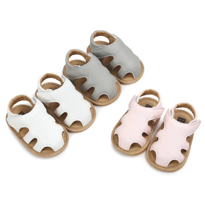 

3 Color Summer Fashion Toddler Infant Kids Baby Boys Girls Solid Sandals Casual Anti-slip Soft Sole Shoes Sneaker M8Y02