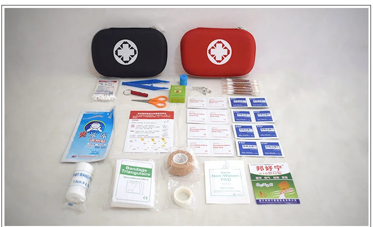 17 предметов портативный набор первой помощи для путешествий Мини упаковка для лекарств Аварийная сумка для выживания для дома Спорт на