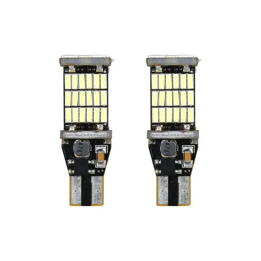 2xled лампочки 4014 45SMD 921 912 T10 T15 W5W сигнал поворота реверсивная резервная лампа #