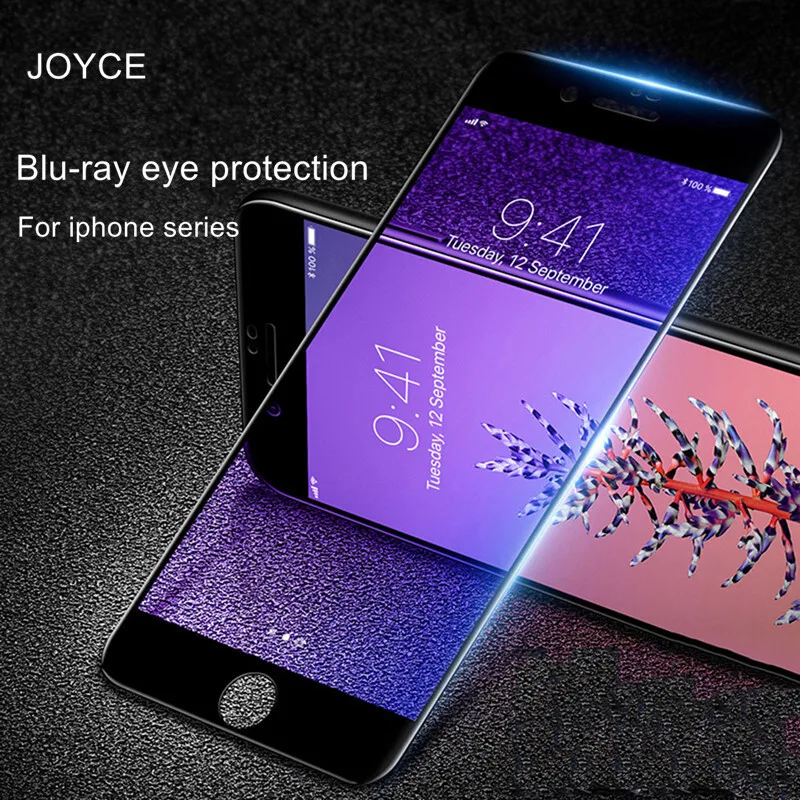 Защитное стекло JOYCE закаленное с защитой от синего света для iPhone 6s 7 8 Plus XR XS Max
