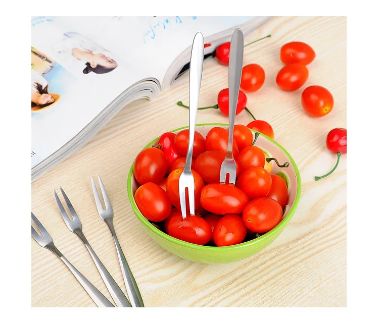 Free-shipping-500pcs-13cm-stainless-steel-fruit-fork-creative-environmental-small-fruit-fork-ht46020 (2)