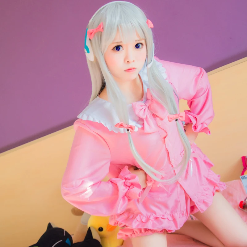 Аниме eromanga-sensei Izumi Sagiri косплей мультяшный стиль верх и короткие брюки милая