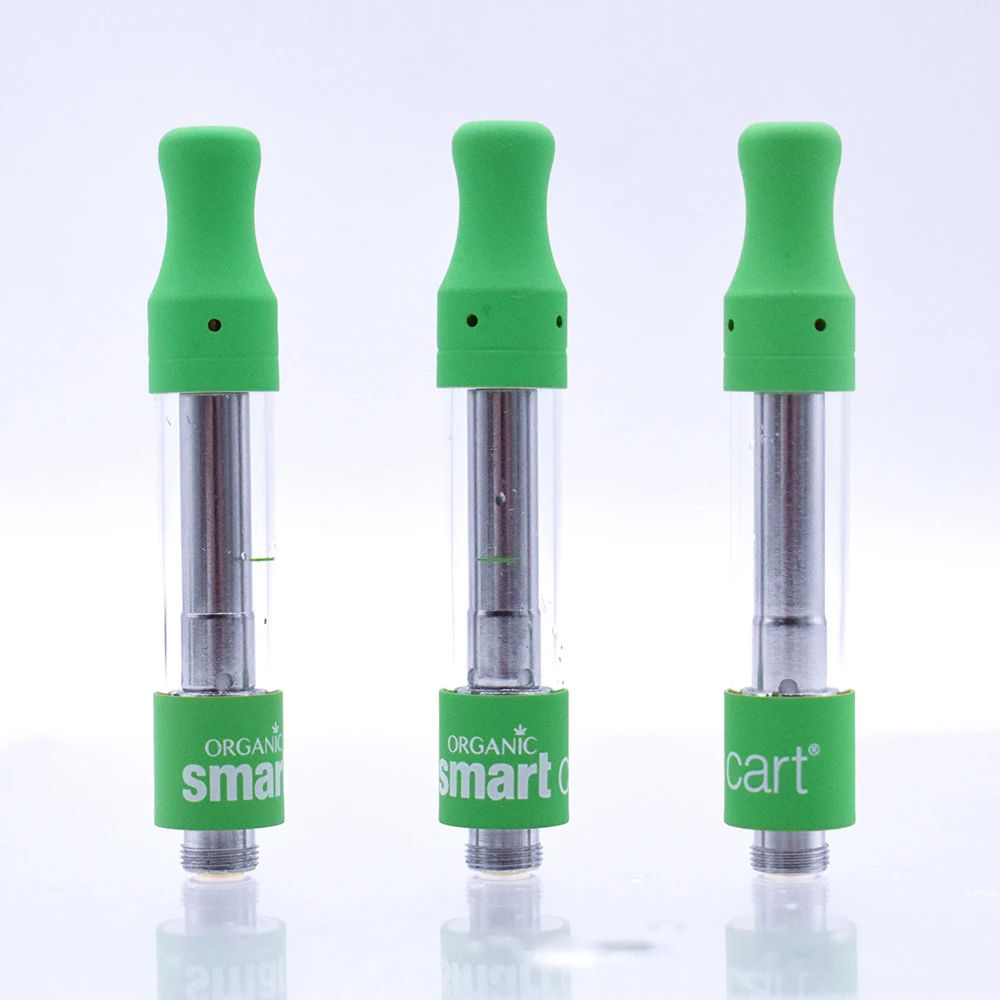 

Smart Cart CBD tank 1.0ml Ceramic Coil Thick Oil Atomizer Cartridges for 510 Bud Battery Vaporizer Pen e-cigarettes