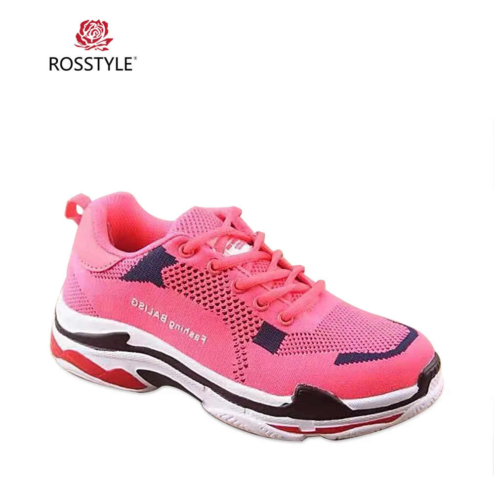 

ROSSTYLE Women Mesh Breathable Light Casual Shoes Women Shine Sneakers Lace Up Female Shoes Comfortable For Women Shoes black P5