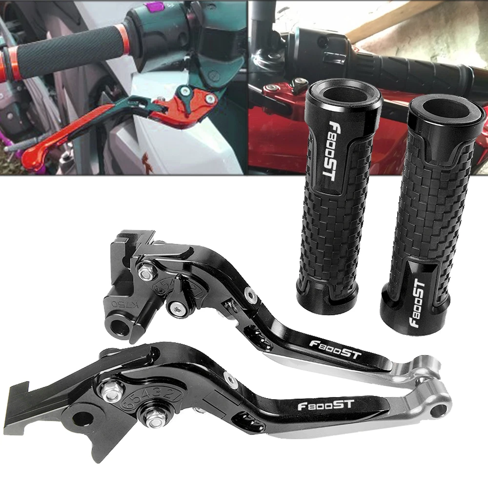

Motorcycle Motocross Adjustable Brake Clutch Pivot Levers Handlebar Grips set For BMW F800ST F 800ST F800 ST 2006-2015 2007 2008