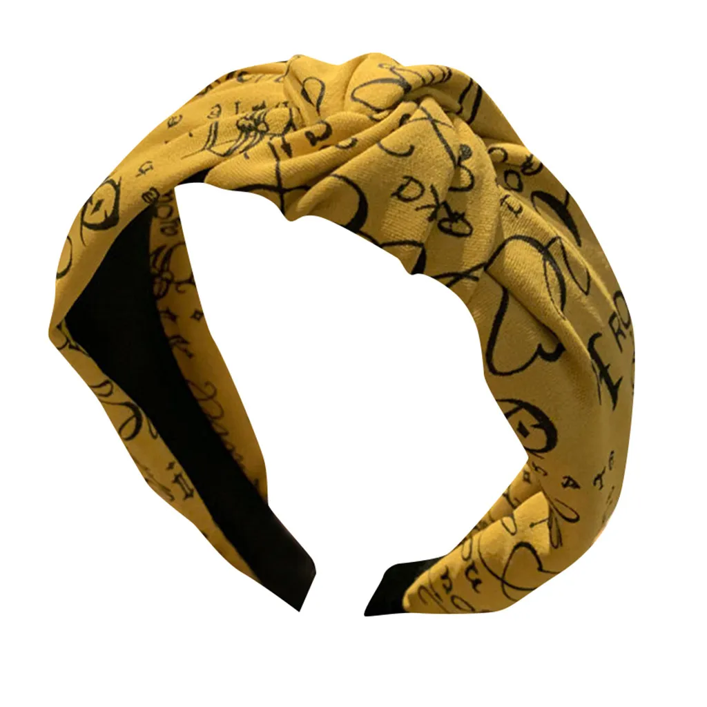 

Four Seasons Women's Crystal Headband Fabric Hairband Head Wrap Hair Band Accessories
