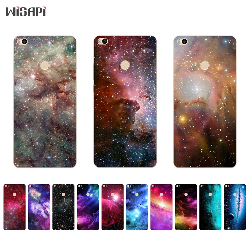

6.44" For Xiaomi MAX MAX2 Silicone Phone Case for Xiaomi MIX Shell Thin for Mi6 6Plus TPU Bumper Back Cover Shining Star Pattern