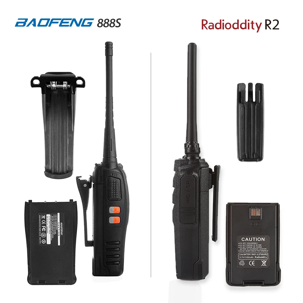 2 шт радиодность R2 рация двухстороннее радио скремблер 16CH 1200mAh UHF 400-470MHz высококачественный наушник передатчика