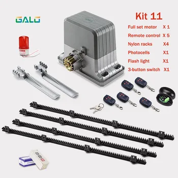 

1800KG door opener operator sliding door machine sliding door heavy door drive motor with 4M bracket police light sensor perfect