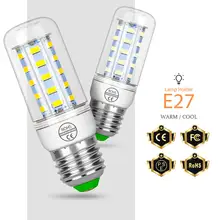 E27 Led Corn Bulb 220V Bombillas Led Gu10 3W 5W 7W 9W 12W 15W Candle Bulb E14 Led Lamp 230V Energy Saving Light For Home 5736SMD enwye e14 led candle energy crystal lamp saving lamp light bulb home lighting decoration led lamp 5w 7w 220v 230v 240v smd2835
