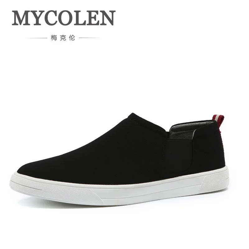 

MYCOLEN 2018 New Spring/Summer Canvas Shoes Men High Quality Black Men'S Shoes Breathable Casual Men Shoes Zapatos Hombre