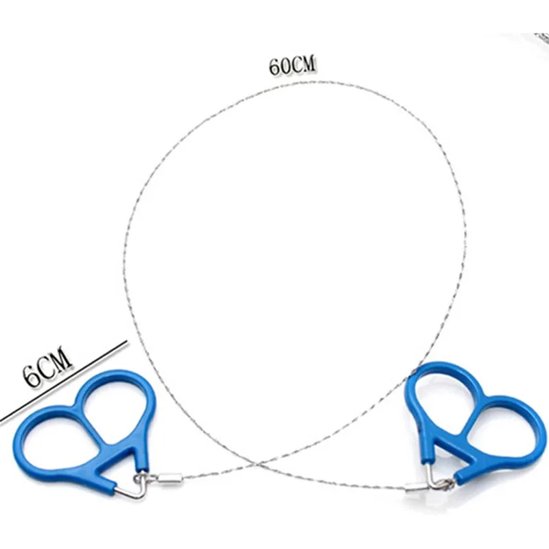 Походная проволочная пила из нержавеющей стали EDC аварийное снаряжение для выживания на открытом воздухе ручная СТАЛЬНАЯ ВЕРЕВКА дорожная цепная пила двойные пальчиковые инструменты