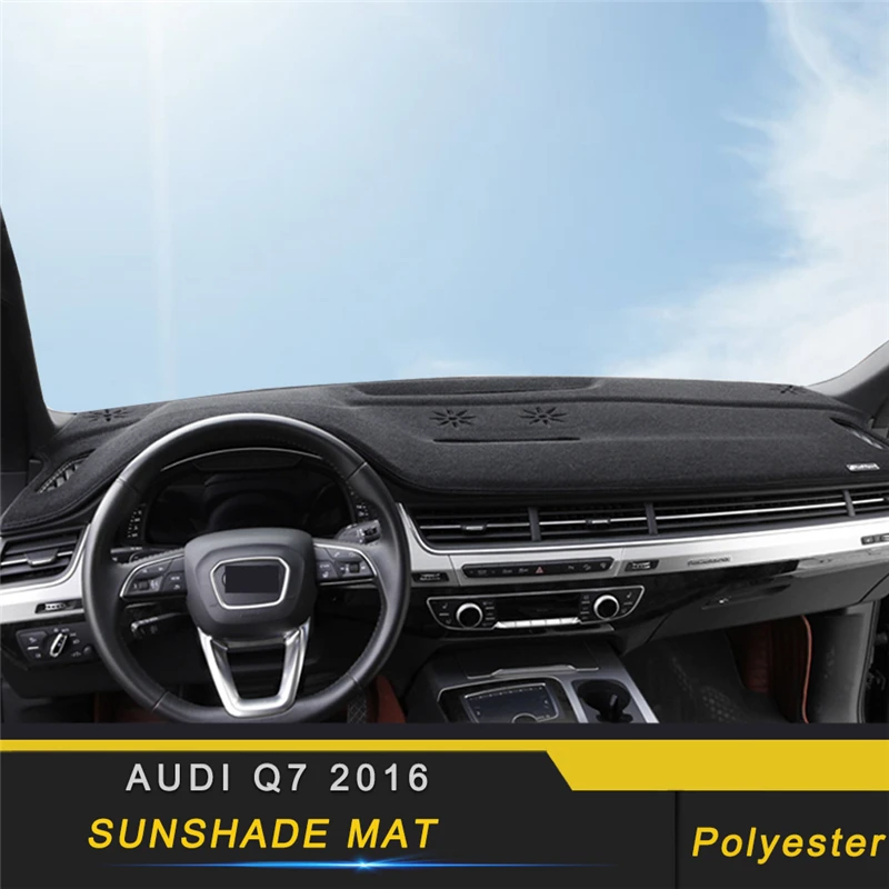 

For Audi Q7 4M 2016-2018 Car Dashboard Cover Mat Auto Sun Shade Cushion Pad Interior Protector Carpet Trim Accessories
