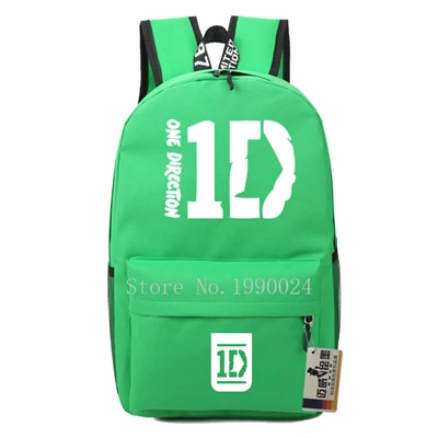 Подростковые Сумки One Direction 1D для мальчиков и девочек, Мультяшные рюкзаки, Детские рюкзаки из ткани Оксфорд, Детские рюкзаки, дорожные сумки, Mochila Feminina - Цвет: Style 8