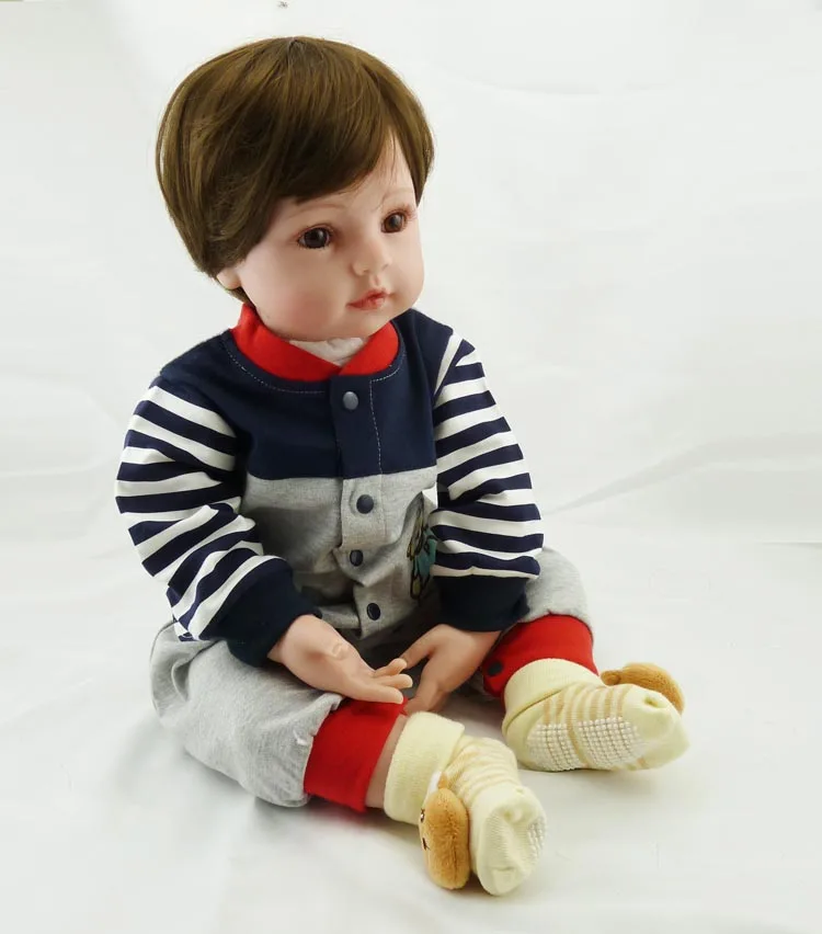 

DOLLHOUSE 22in 55cmThe new holiday gifts simulation baby boy with cotton body and lovely clothes silicone reborn baby dolls