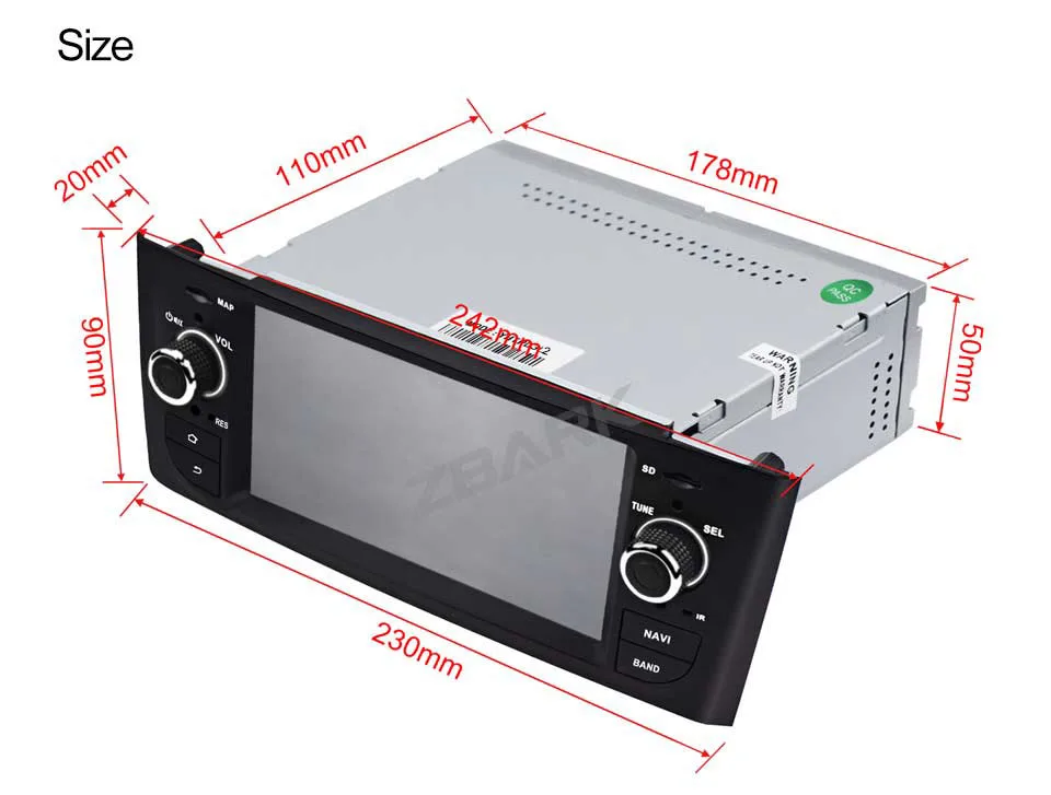 Discount 6.1 inch Touch Screen Car Stereo RAM 2GB GPS Android 1din  for FIAT Grande Punto 199/310 2005-2009 Linea 323 2007-2011 YHTPD3L2 20