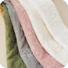 

High Quality White Lace Fabric Embroidery Dress Lace Mesh Floral 5 Colors Wedding Party Dresses Women Clothes Sewing Material