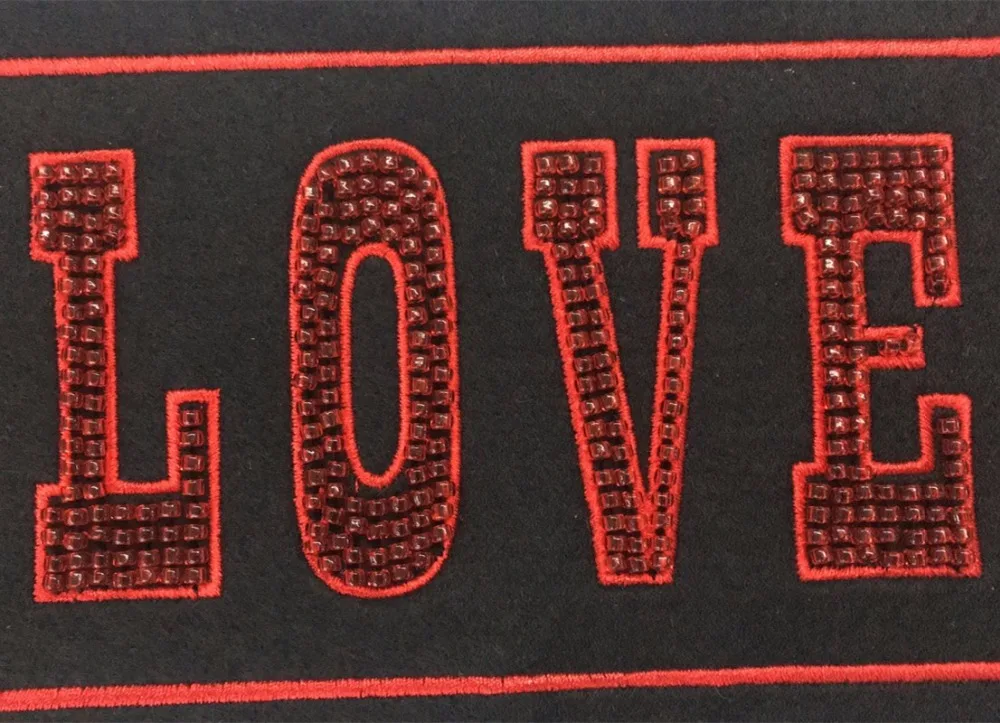 MOQ100pcs Bulk Wholesale Letters logo Design Embroidery Patch For